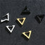 1 Piece Fashion Triangle Polished Titanium Steel Earrings