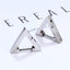 1 Piece Fashion Triangle Polished Titanium Steel Earrings