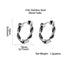 Fashion Twist Titanium Steel Men's Hoop Earrings