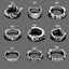 Gothic Vintage Skull Star Stainless Steel Hoop Earrings