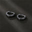 Hip-hop Titanium Steel Plated Men's Twisted Hoop Earrings