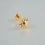 G23 Titanium Sun and Star Zircon Lip and Ear Studs with 18K Gold Plating