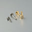 G23 Titanium Star Flower Zircon Lip and Ear Cartilage Studs - 18K Gold Plated Arrow-Shaped Piercing Jewelry