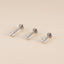G23 Titanium Zircon Inlaid Geometric Lip Rings and Earrings Piercing Jewelry