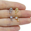 Retro Punk Starry Sky Heart Lip Rings with Planet Pendant - 316 Stainless Steel & Gold Plated Jewelry