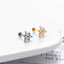 Flower Zircon Titanium Lip and Ear Stud Piercing Jewelry