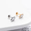 Flower Zircon Titanium Lip and Ear Stud Piercing Jewelry