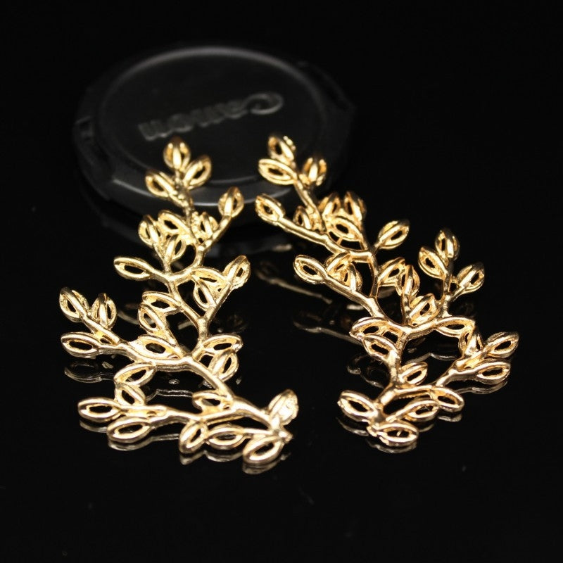 Metal Leaf Branch Hairpin Bridal Accessories