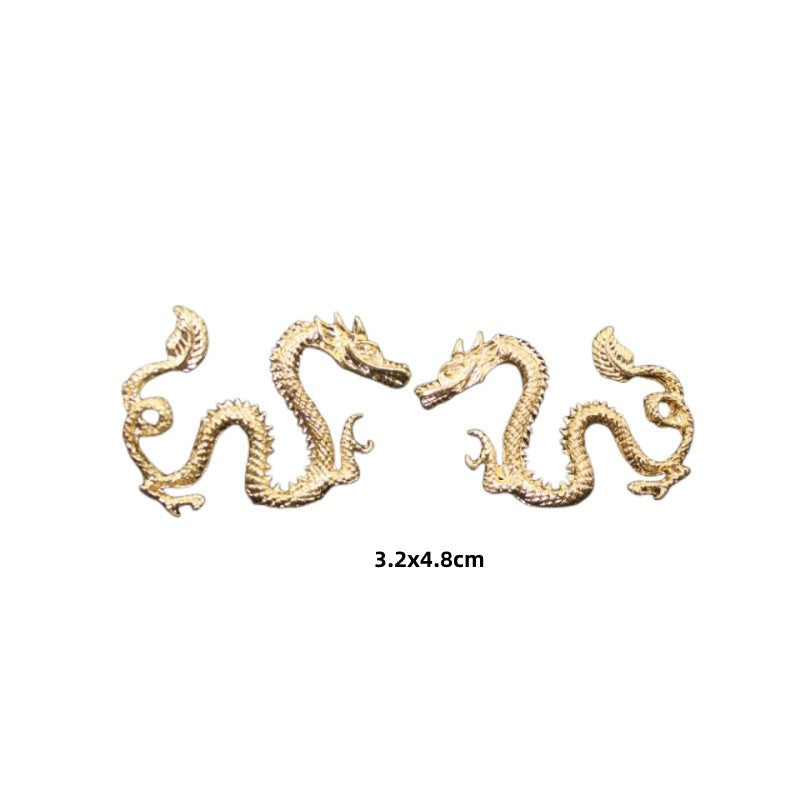 Metallic Dragon Hairpin and Hair Accessories Set