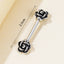 1 Piece Rose Flower Stainless Steel Nipple Piercing Jewelry