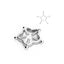 Pentagram Plum Blossom Stainless Steel Nipple Rings & Studs Adjustable Piercing Jewelry