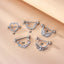 Heart Wing Zircon Nipple Rings & Studs - 316 Stainless Steel Body Jewelry