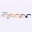 Heart Shape 18K Gold Plated Stainless Steel Nose Rings & Studs
