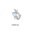 Heart Shape Wing Bow Knot Nose Studs 316 Stainless Steel with Zircon Rhinestones