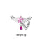 Heart Shape Wing Bow Knot Nose Studs 316 Stainless Steel with Zircon Rhinestones
