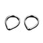 1 Piece Stainless Steel Nose Rings & Studs Simple Style Solid Color Piercing Jewelry