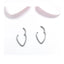 1 Piece Stainless Steel Nose Rings & Studs Simple Style Solid Color Piercing Jewelry