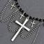 Original Design Gothic Cross Crystal Alloy Beaded Women's Choker Necklace