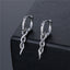 Punk Geometric Titanium Steel Men's Twisted Knot Drop Earrings