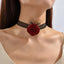 Retro Rose Lace Choker Necklace for Women