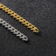 Retro Titanium Steel Cuban Chain Bracelet - 18k Gold Plated Unisex Punk Jewelry