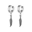 Retro Winged Snake Stainless Steel Hollow Drop Earrings