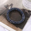 Simple Crystal Beaded Women's Bangle and Hair Tie Set