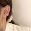 1 Piece Simple Style Classic Style Bow Knot Inlay Copper Ear Cuffs