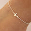 Simple Cross Alloy Plated Women's Bracelet and Anklet Jewelry