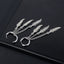 Simple Feather Titanium Steel Tassel Chain Drop Earrings for Men