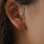 Simple Geometric Alloy Double Cuff Ear and Nose Clip for Women