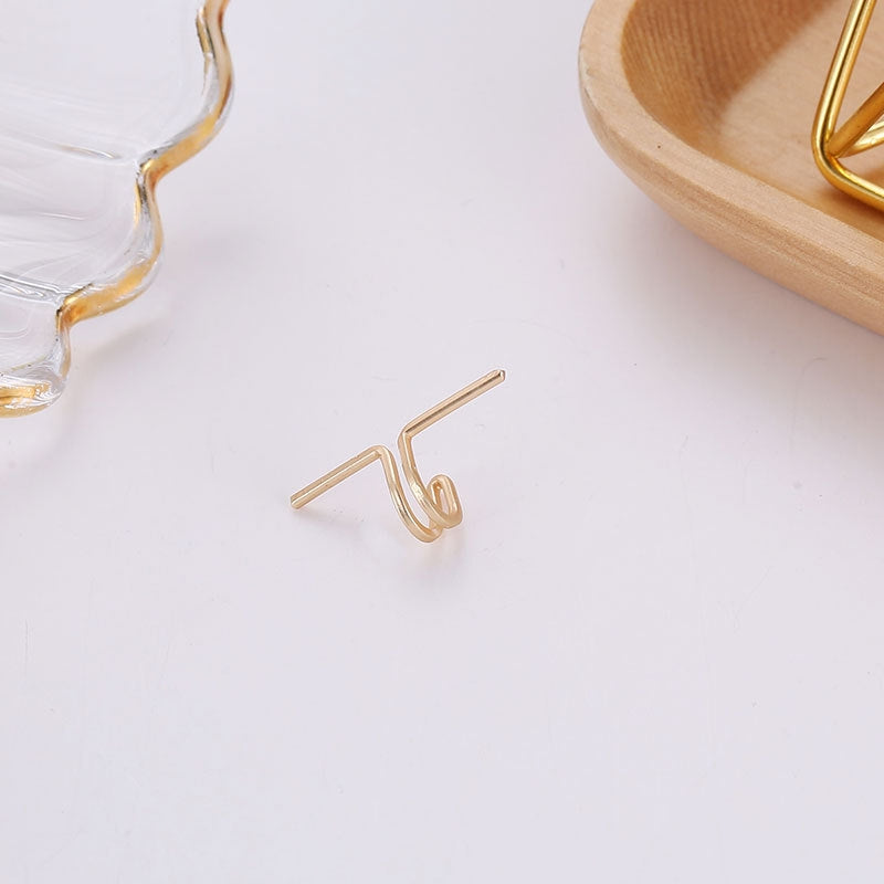 1 Piece Simple Style Geometric Alloy Plating Women's Ear Clips