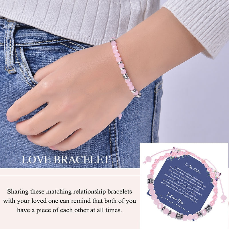 1 Piece Adjustable Geometric Crystal Morse Code Women's Bracelet