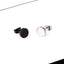 Simple Round Titanium Steel Stud Earrings for Men and Women