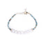 Simple Round Turquoise and Freshwater Pearl Beaded Women's Bracelet