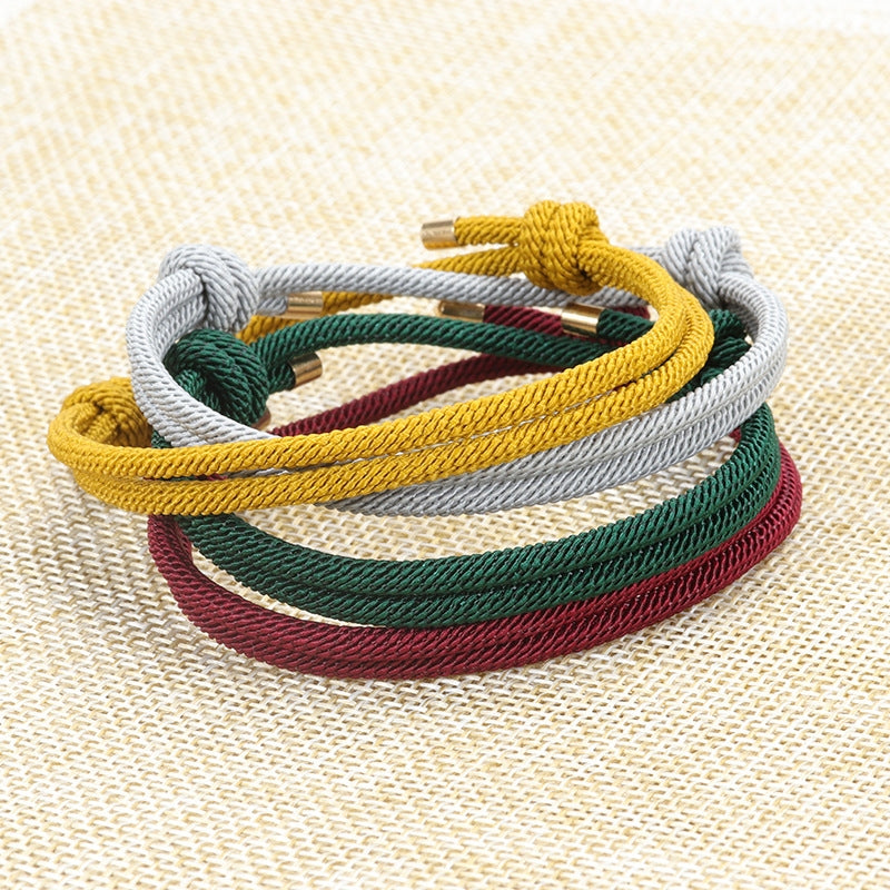 Simple Milan Line Adjustable Unisex Friendship Bracelet