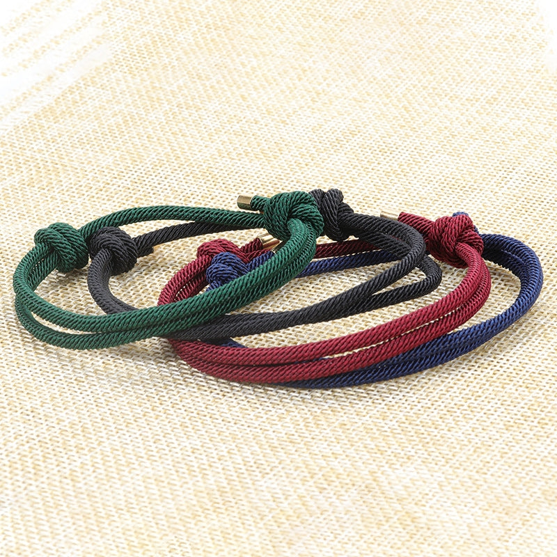 Simple Milan Line Adjustable Unisex Friendship Bracelet