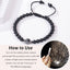 Turquoise Tiger Eye & Pink Crystal 100 Languages Projection Couple Bracelet