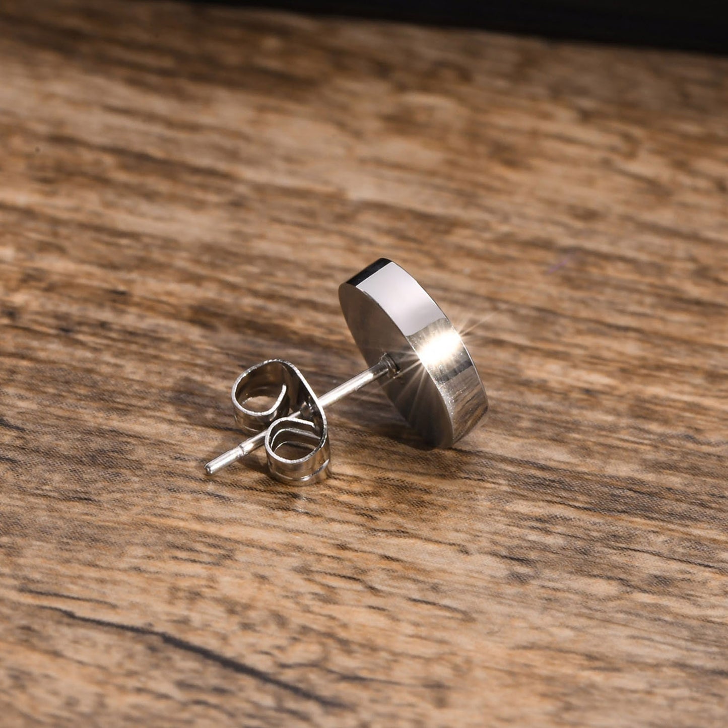 Simple V Shape Stainless Steel Single Ear Stud