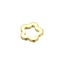 18K Gold Plated Stainless Steel Flower DIY Jewelry Accessory