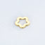 18K Gold Plated Stainless Steel Flower DIY Jewelry Accessory