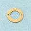 18K Gold Plated Stainless Steel Matte Circle Pendant