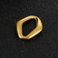 1 Piece Geometric Hollow Stainless Steel 18K Gold Plated Pendant