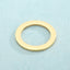 18K Gold Plated Stainless Steel Polished Round Pendant Necklace and Earring Accessories