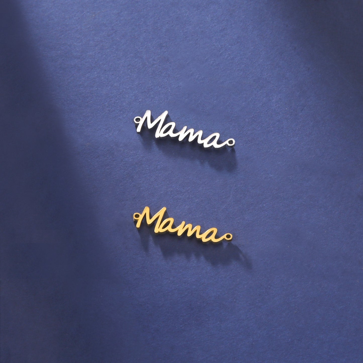 Stainless Steel Mama Letter Pendant Necklace Charm