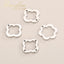Stainless Steel Geometric Cutout Pendant for Necklace and Bracelet DIY