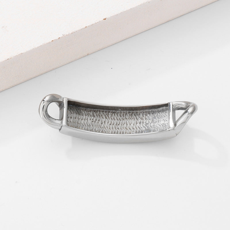 Stainless Steel Minimalist Bracelet with Customizable Engraving