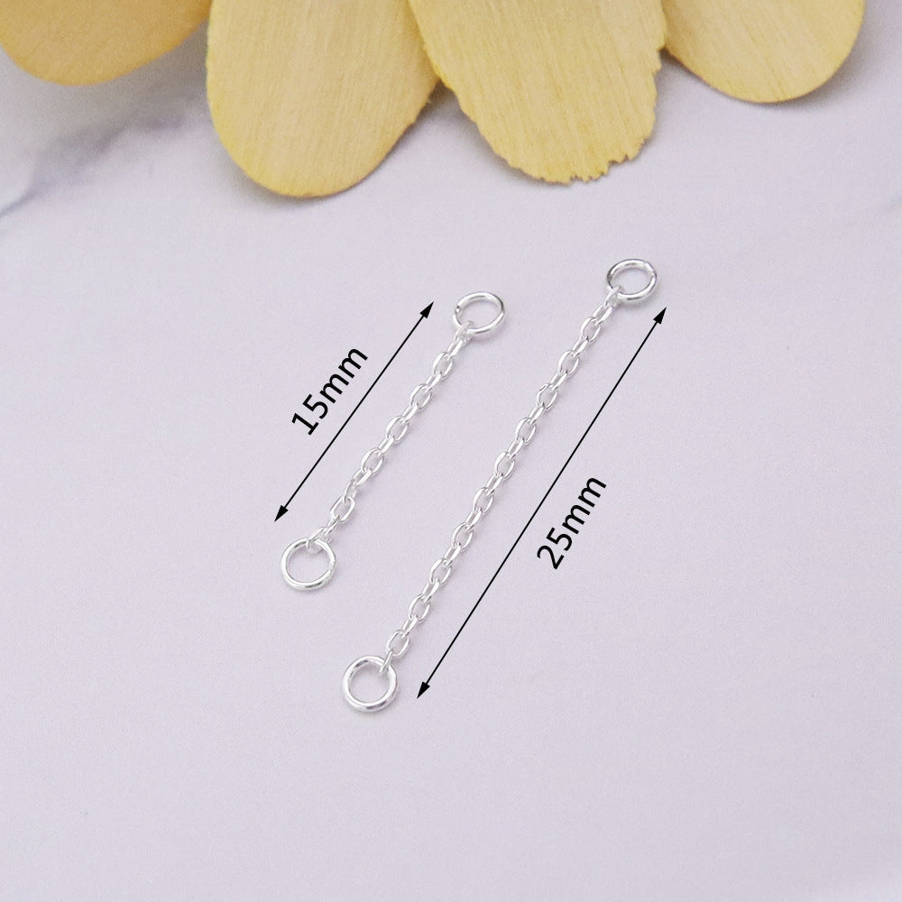 Sterling Silver Chain Tassel Earrings for DIY Jewelry