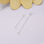 Sterling Silver Chain Tassel Earrings for DIY Jewelry