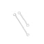 Sterling Silver Chain Tassel Earrings for DIY Jewelry